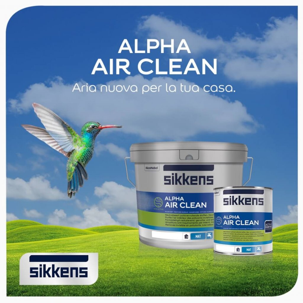 Aria nuova per la casa: Sikkens presenta la pittura che depura l'aria | Facile Ristrutturare Sikkens Alpha Air Clean