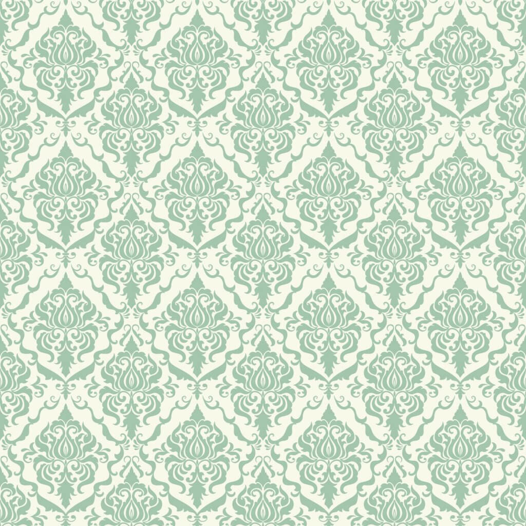 Stile cottagecore: nuova tendenza dell'interior design | Facile Ristrutturare Carta da parati in stile vittoriano di colore verde e beige
