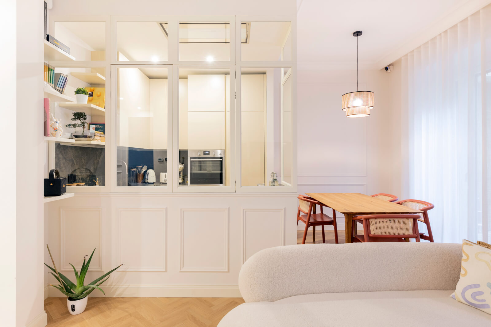 cucina a vista stile francese