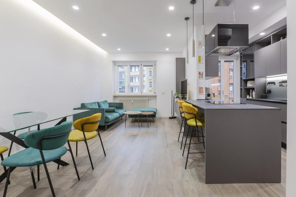 open-space soggiorno cucina